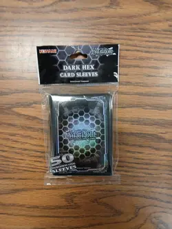 OFFICIAL KONAMI YUGIOH DARK HEX DECK PROTECTORS/CARD SLEEVES (YUGIOH SIZE) 50ct - Image 1