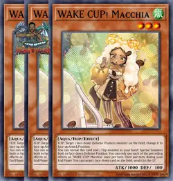 Yugioh! 3x WAKE CUP! Macchia DOOD-EN032 Common 1st Ed NM - Image 1