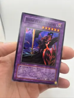 Yugioh Dark Flare Knight DCR-017 Super Rare Foil Holo Trading Card LP - Image 2