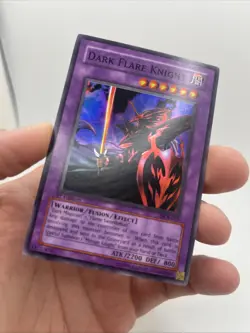 Yugioh Dark Flare Knight DCR-017 Super Rare Foil Holo Trading Card LP - Image 3