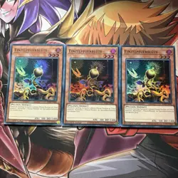 Yugioh! Playset 3x Einzelfeuerblute Super Rare - RA01-DE002 1. Auflage - Deutsch - Image 1