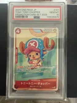 2025 One Piece JP Tony Tony Chopper Card Set 2025 Macdonalds Promo PSA10 - Image 1
