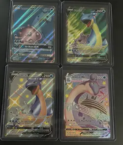 Lapras GX/V/VMAX Full Art Holo 4-Card Lot SV110 SV111 189 - Image 1