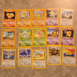 Pokemon TCG Jungle Lot 15 Cards English 1999 Vulpix Onix - Image 1