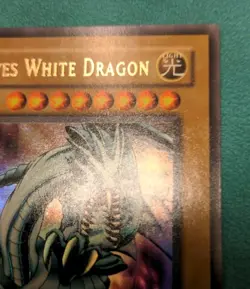 BLUE-EYES WHITE DRAGON GLOSSY LOB-001 1ST EDITION YUGIOH ULTRA RARE LEGEND LP/NM - Image 5
