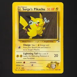 Lt. Surge's Pikachu 81/132 - Gym Heroes - Pokemon Card - Image 1