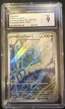 Dragonair 181/165 SV 151 Illustration Rare Holo CGC 9 - Image 1