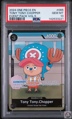 Tony Tony Chopper 065 One Piece Event Pack Vol.5 One Piece PSA 10 - Image 1