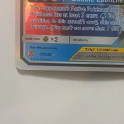 2019 Pokemon Blastoise & Piplup GX Tag Team Cosmic Eclipse #38/236 NM - Image 2