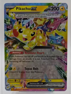 Pikachu ex 057/217 Double Rare Ascended Heroes Pokemon NM - Image 1