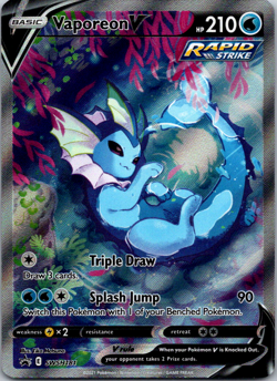 Vaporeon V - SWSH181 Alternative Art Sword & Shield Promo NM Pokemon TCG - Image 1