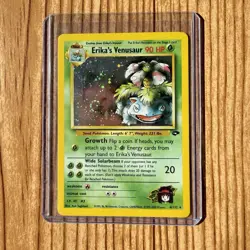 VTG 2000 Pokemon Gym Challenge Erika’s Venusaur 4/132 Holo Rare W/ Swirl NM+ - Image 1