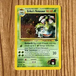 VTG 2000 Pokemon Gym Challenge Erika’s Venusaur 4/132 Holo Rare W/ Swirl NM+ - Image 2