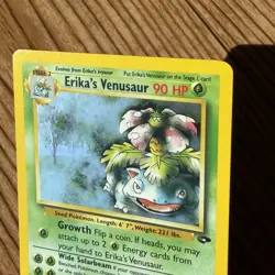 VTG 2000 Pokemon Gym Challenge Erika’s Venusaur 4/132 Holo Rare W/ Swirl NM+ - Image 4