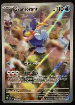 Cramorant 176/167 Illustration Rare Holo NM Pokemon SV06: Twilight Masquerade - Image 1