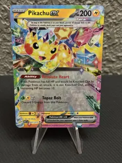Pikachu ex 057/217 ME: Ascended Heroes Double Rare Pokemon NM - Image 1