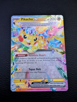 Pikachu ex 057/217 ME Ascended Heroes Double Rare Holo Near Mint Pokemon TCG - Image 1