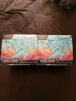 Chaos Rising Pokemon Center Exclusive ETB Elite Trainer Box (LOT OF 2 ETBs) - Image 1