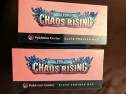 Chaos Rising Pokemon Center Exclusive ETB Elite Trainer Box (LOT OF 2 ETBs) - Image 2