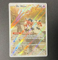 The Pokemon Company Mr. Mime 179/165 SV 151 Illustration Rare Holo English 2023 - Image 1