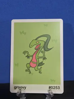 Groovy (Grovyle) #0253 - Gen 3 Pookiemoot Fan Art - Pokemon - Image 1