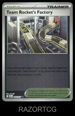 TEAM ROCKET'S FACTORY 203/217 UC ASCENDED HEROES POKEMON REVERSE HOLO NM/M - Image 1