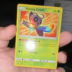 Pokemon TCG: Shining Celebi SM79 Holo Promo English 70 HP Leaf Step (30) - Image 1