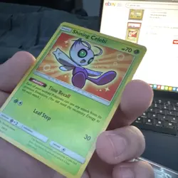 Pokemon TCG: Shining Celebi SM79 Holo Promo English 70 HP Leaf Step (30) - Image 5