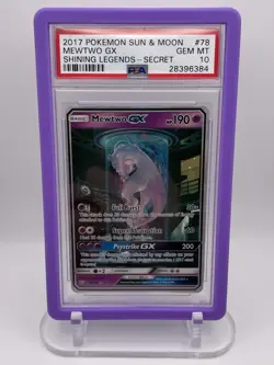 2017 Pokemon Sun & Moon Shining Legends #78 Mewtwo GX PSA 10 - Image 4