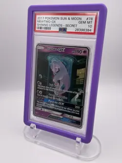 2017 Pokemon Sun & Moon Shining Legends #78 Mewtwo GX PSA 10 - Image 5