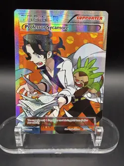 Pokemon Professor Sycamore 114/114 Full Art Trainer Steam Siege NM - Image 1