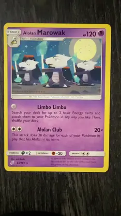 Alolan Marowak 64/181 Rare Team Up Pokemon Near Mint - Image 1