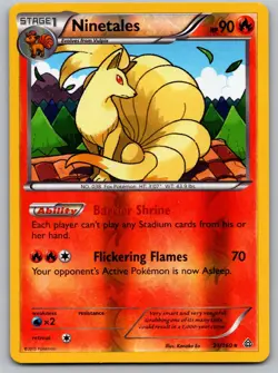 Ninetales Primal Clash 21/160 Reverse Holo NM - Image 1