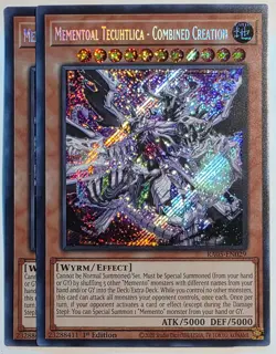 Yugioh x2 Mementoal Tecuhtlica - Combined Creation RA05-EN029 Secret Rare 1st Ed - Image 1