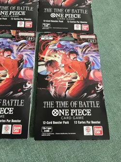One Piece English OP-16 The Time of Battle Sleeved Booster Pack - Lot of 4 - Image 4
