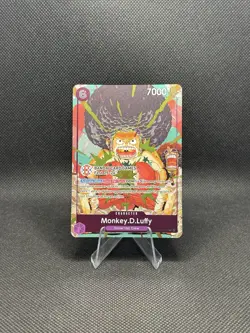 One Piece Monkey.D.Luffy BANDAI Card Games Fest 25-26 OP07-073 promo Afro Luffy - Image 1