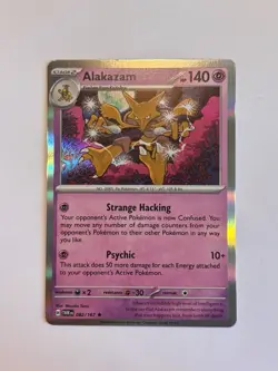 Pokemon TCG Alakazam S&V Twilight Masquerade 082/167 Holo Rare Card M/NM - Image 1