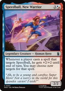 ~ Speedball, New Warrior ~ NM Foil ~ Marvel Super Heroes ~ MTG ~ - Image 1