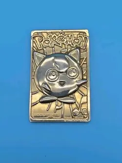 Jigglypuff Pokemon 23K Gold Plated Trading Card 1999 Burger King Limited Edition - Image 1