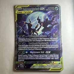 Umbreon & Darkrai GX Tag, Holo ART , Full Art, This Is NOT A Pokemon Game Card - Image 1