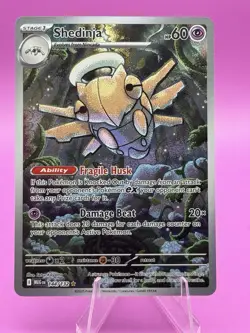 Pokemon TCG Mega Evolution Shedinja Card 144/132 Illustration Rare, Near Mint - Image 1