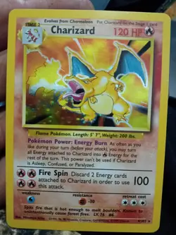 Charizard 4/102 pokemon card 1999 rare good condition see pictures for details - Image 1