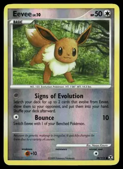 Eevee 59/111 Reverse Holo Rising Rivals Pokemon MP - Image 1