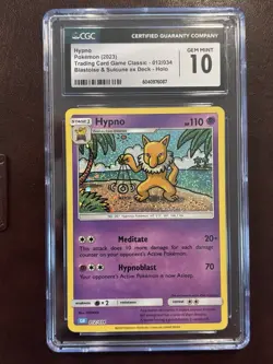 Pokemon TCG Hypno 012/034 CLB TCG Classic Collection CHC Gem Mint 10 - Image 1