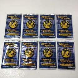 Monster Rancher CCG Collectible Card Game Sealed Booster Pack Lot Of 8 Artbox - Image 1