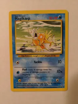 Pokemon TCG WotC Base Set Magikarp Uncommon #50 LP Vintage Pokemon - Image 1