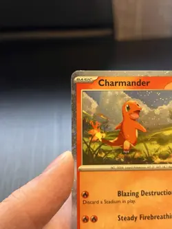 Charmander 004/165 SV151 Holo Rare Basic 70HP Fire Pokemon TCG - Image 4