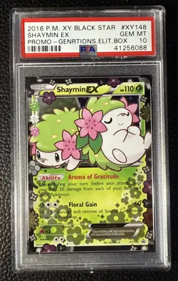 2016 Pokemon Black Star Promo XY148 Shaymin EX Generations PSA 10 - Image 1