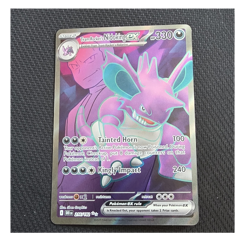 Pokemon Team Rocket's Nidoking ex Full Art Holo UR 216/182 English HP330 - Image 2
