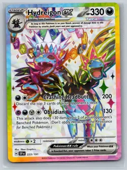 Hydreigon ex #223/191 SV08: Surging Sparks Pokemon - Image 1